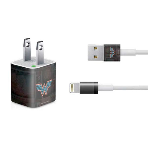 Wonder Woman 1984 (2020) Neon Logo iPhone Charger (5W USB) Skin