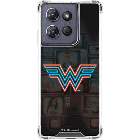Wonder Woman 1984 (2020) Neon Logo Moto G 5G (2025) Clear Case