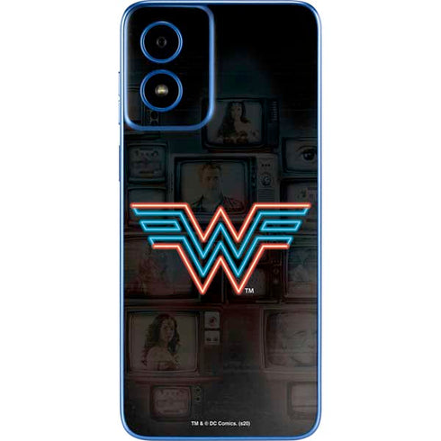 Wonder Woman 1984 (2020) Neon Logo Moto G Play 4G (2024) Skin