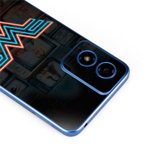 Wonder Woman 1984 (2020) Neon Logo Moto G Play 4G (2024) Skin