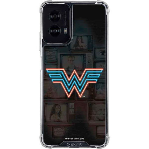Wonder Woman 1984 (2020) Neon Logo Moto G Power 5G (2024) Clear Case