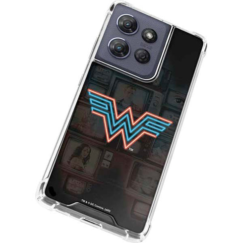 Wonder Woman 1984 (2020) Neon Logo Moto G Power 5G (2025) Clear Case