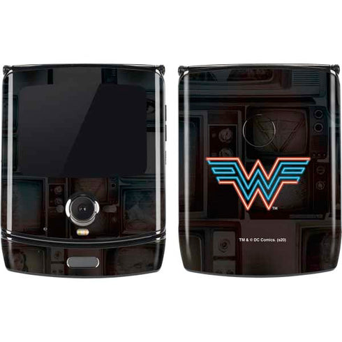 Wonder Woman 1984 (2020) Neon Logo Motorola RAZR Skin