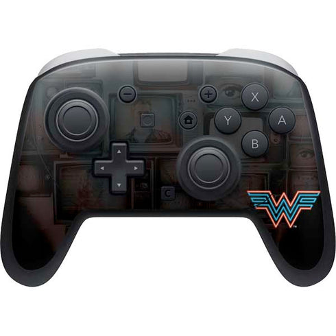 Wonder Woman 1984 (2020) Neon Logo Nintendo Switch 2 (2025) Pro Controller Skin