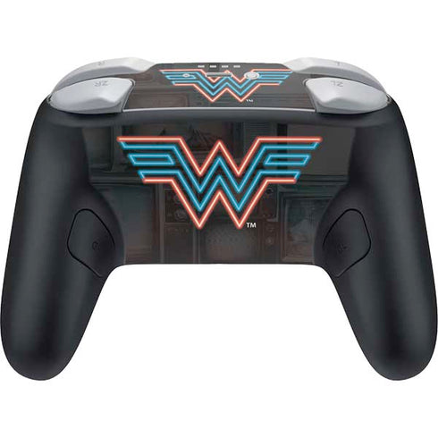Wonder Woman 1984 (2020) Neon Logo Nintendo Switch 2 (2025) Pro Controller Skin
