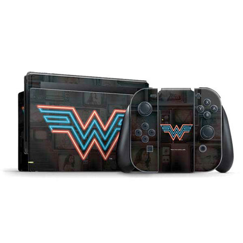 Wonder Woman 1984 (2020) Neon Logo Nintendo Skins