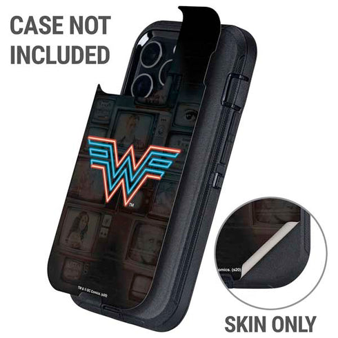 Wonder Woman 1984 (2020) Neon Logo Otterbox Defender iPhone Skin