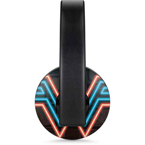 Wonder Woman 1984 (2020) Neon Logo PlayStation 4 Gold Wireless Headset Skin