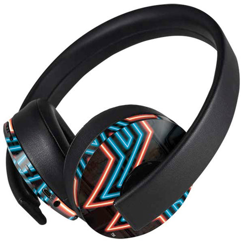 Wonder Woman 1984 (2020) Neon Logo PlayStation 4 Gold Wireless Headset Skin