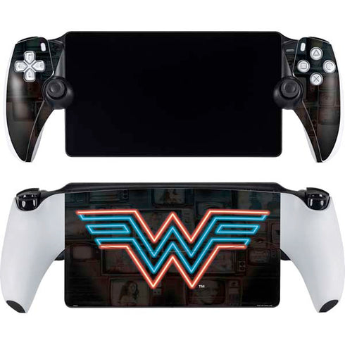Wonder Woman 1984 (2020) Neon Logo PlayStation Portal Remote Player Skin