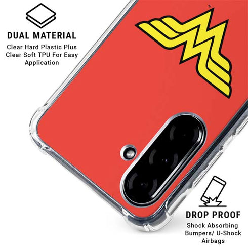 DC Comics Wonder Woman Classic Logo Galaxy A36 5G Clear Case