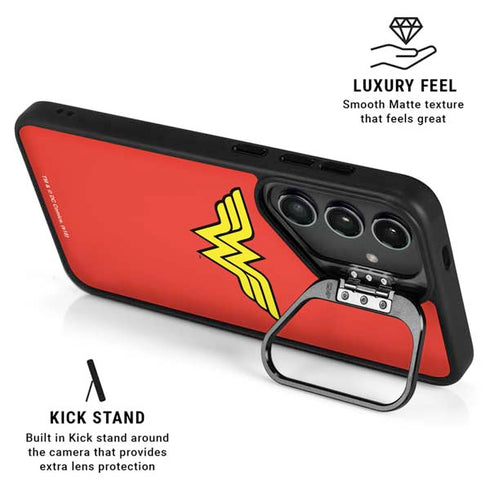 DC Comics Wonder Woman Classic Logo Galaxy S24 FE Kickstand Case