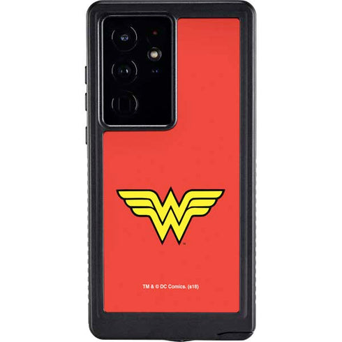 DC Comics Wonder Woman Classic Logo Galaxy S24 Ultra Waterproof Case