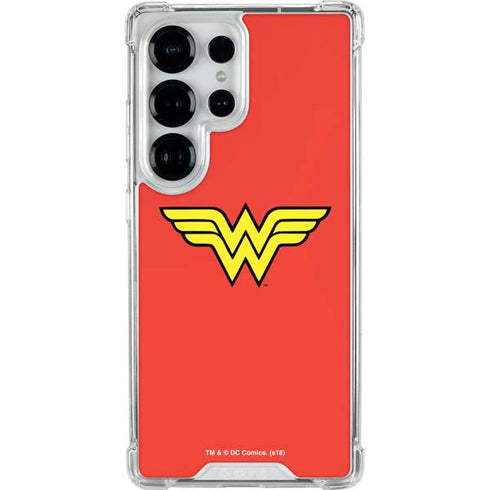 DC Comics Wonder Woman Classic Logo Galaxy S25 Ultra Clear Case