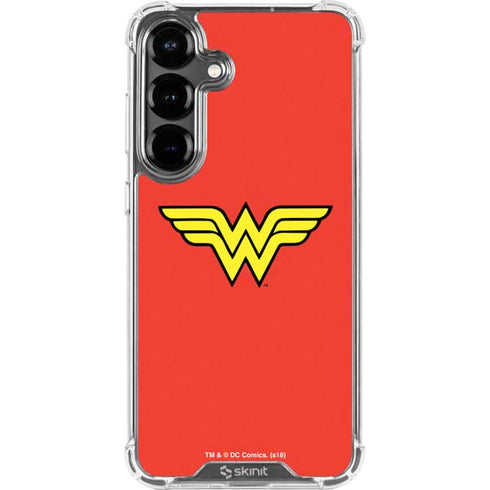 DC Comics Wonder Woman Classic Logo Galaxy S26 Plus Clear Case