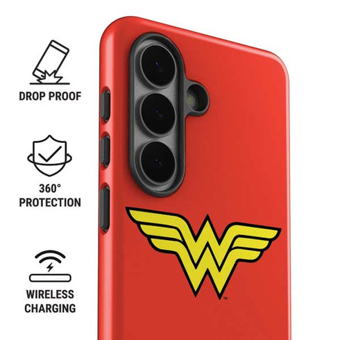 DC Comics Wonder Woman Classic Logo Galaxy S26 Plus Impact Case