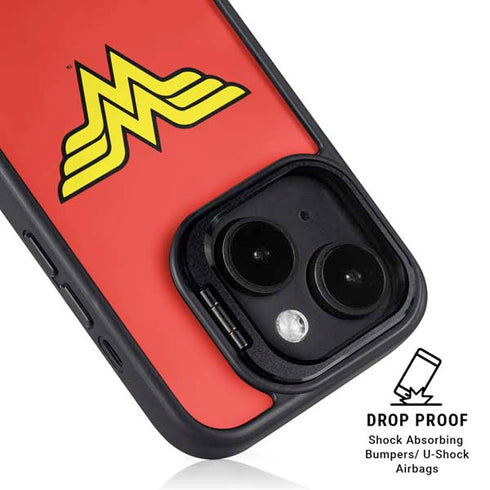 DC Comics Wonder Woman Classic Logo iPhone 14 Plus Kickstand Case