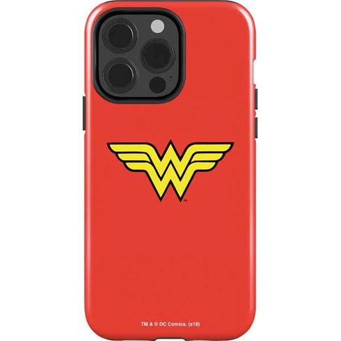 DC Comics Wonder Woman Classic Logo iPhone 15 Pro Impact Case