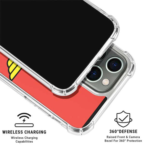 DC Comics Wonder Woman Classic Logo iPhone 16 Pro Clear Case