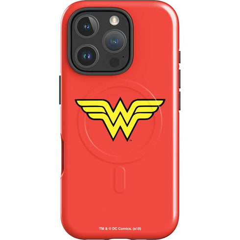 DC Comics Wonder Woman Classic Logo iPhone 16 Pro Magsafe Impact Case