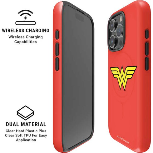 DC Comics Wonder Woman Classic Logo iPhone 16 Pro Magsafe Impact Case