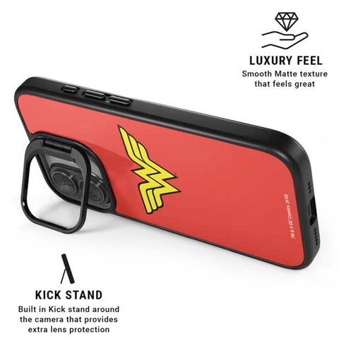 DC Comics Wonder Woman Classic Logo iPhone 17 Kickstand Case