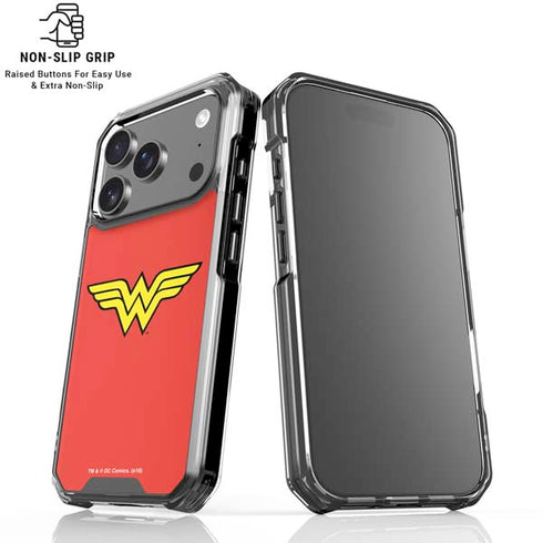 DC Comics Wonder Woman Classic Logo iPhone 17 Pro Clear Case