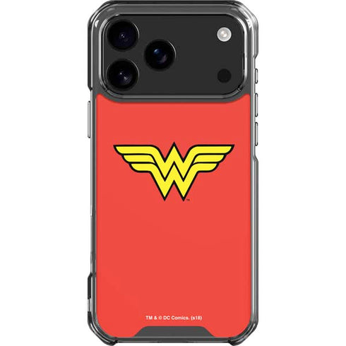 DC Comics Wonder Woman Classic Logo iPhone 17 Pro Max Clear Case