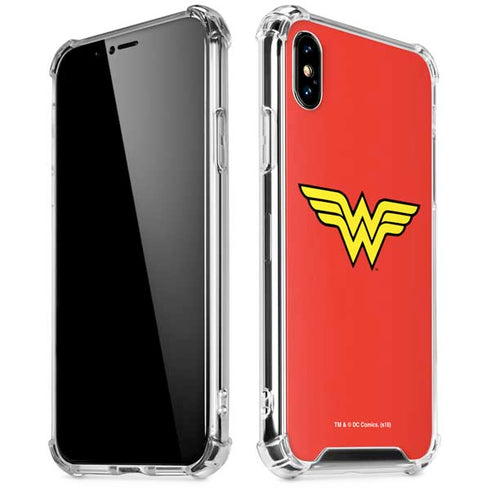 DC Comics Wonder Woman Classic Logo iPhone X/XS Clear Case