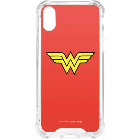 DC Comics Wonder Woman Classic Logo iPhone XS Clear Case