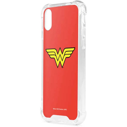 DC Comics Wonder Woman Classic Logo iPhone XS Clear Case