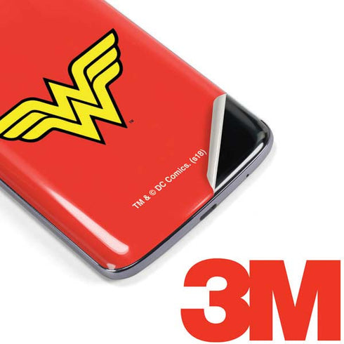 DC Comics Wonder Woman Classic Logo Moto E5 Plus Skin