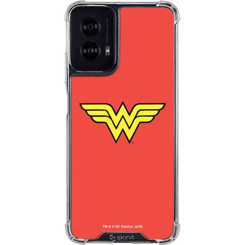 DC Comics Wonder Woman Classic Logo Moto G Power 5G (2024) Clear Case