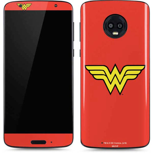 DC Comics Wonder Woman Classic Logo Moto G6 Skin