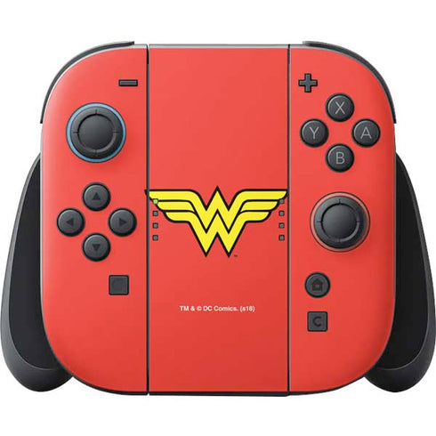 DC Comics Wonder Woman Classic Logo Nintendo Switch 2 (2025) Joy-Con Controller Skin