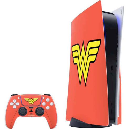 DC Comics Wonder Woman Classic Logo PlayStation PS5 Skins