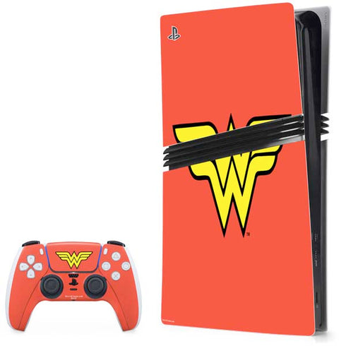 DC Comics Wonder Woman Classic Logo PlayStation PS5 Skins