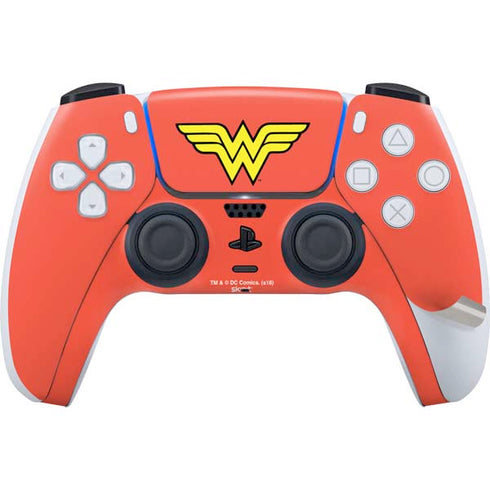DC Comics Wonder Woman Classic Logo PS5 Pro Disk Bundle Skin