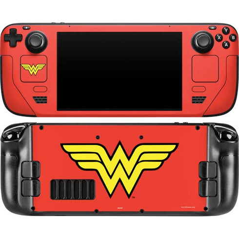 DC Comics Wonder Woman Classic Logo Steam Deck Handheld Gaming Computer OLED Skin