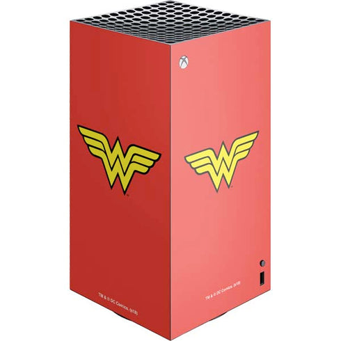 DC Comics Wonder Woman Classic Logo XBox Series X Digital Edition Console Skin