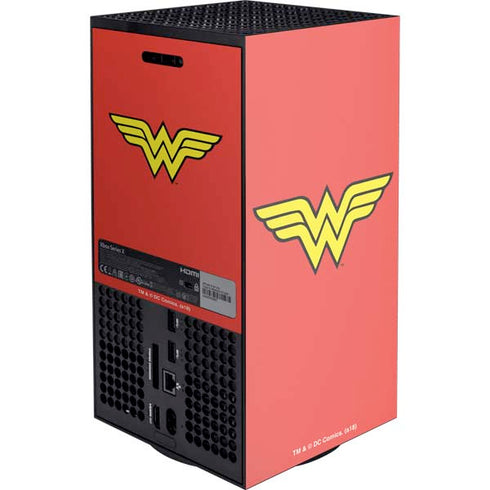 DC Comics Wonder Woman Classic Logo XBox Series X Digital Edition Console Skin