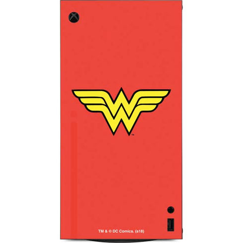 DC Comics Wonder Woman Classic Logo XBox Series X Digital Edition Console Skin