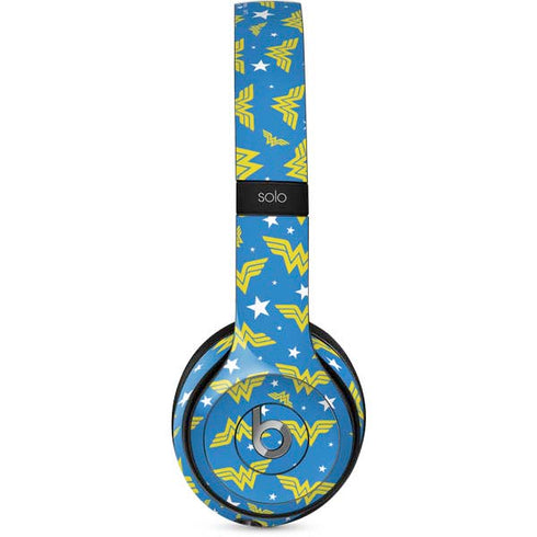 DC Comics Wonder Woman Pattern Beats Solo 2 Wired Skin