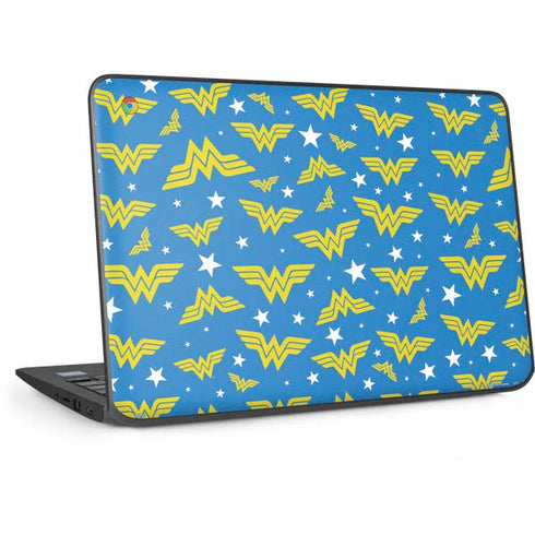 DC Comics Wonder Woman Pattern HP Chromebook Skin