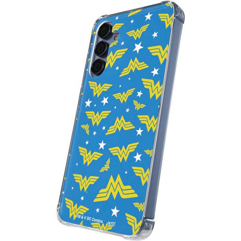 DC Comics Wonder Woman Pattern Galaxy A55 5G Clear Case