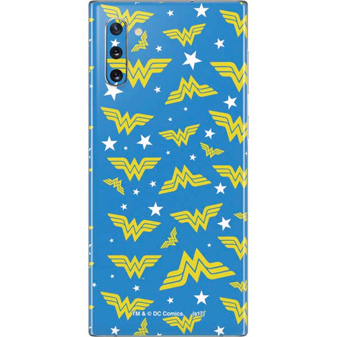 DC Comics Wonder Woman Pattern Galaxy Note 10 Skin