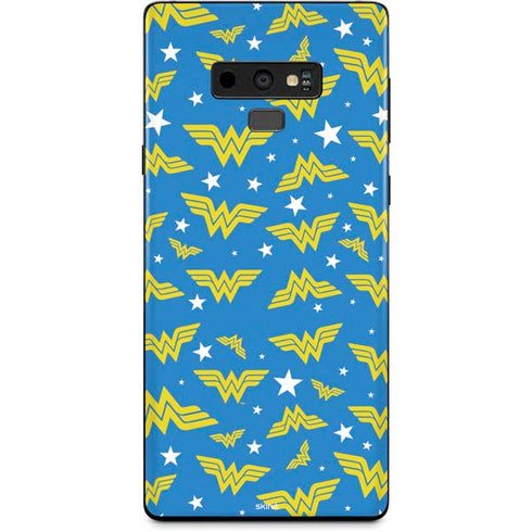 DC Comics Wonder Woman Pattern Galaxy Note 9 Skin