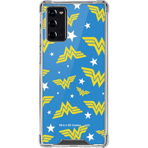 DC Comics Wonder Woman Pattern Galaxy Note20 5G Clear Case