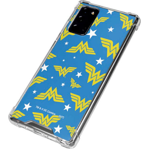 DC Comics Wonder Woman Pattern Galaxy Note20 5G Clear Case