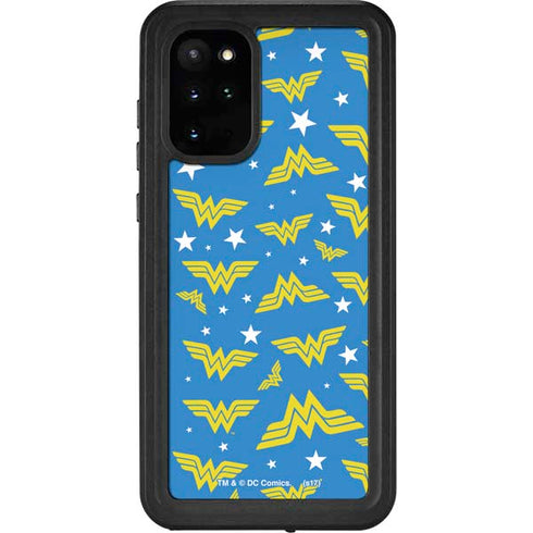 DC Comics Wonder Woman Pattern Galaxy S20 Plus Waterproof Case